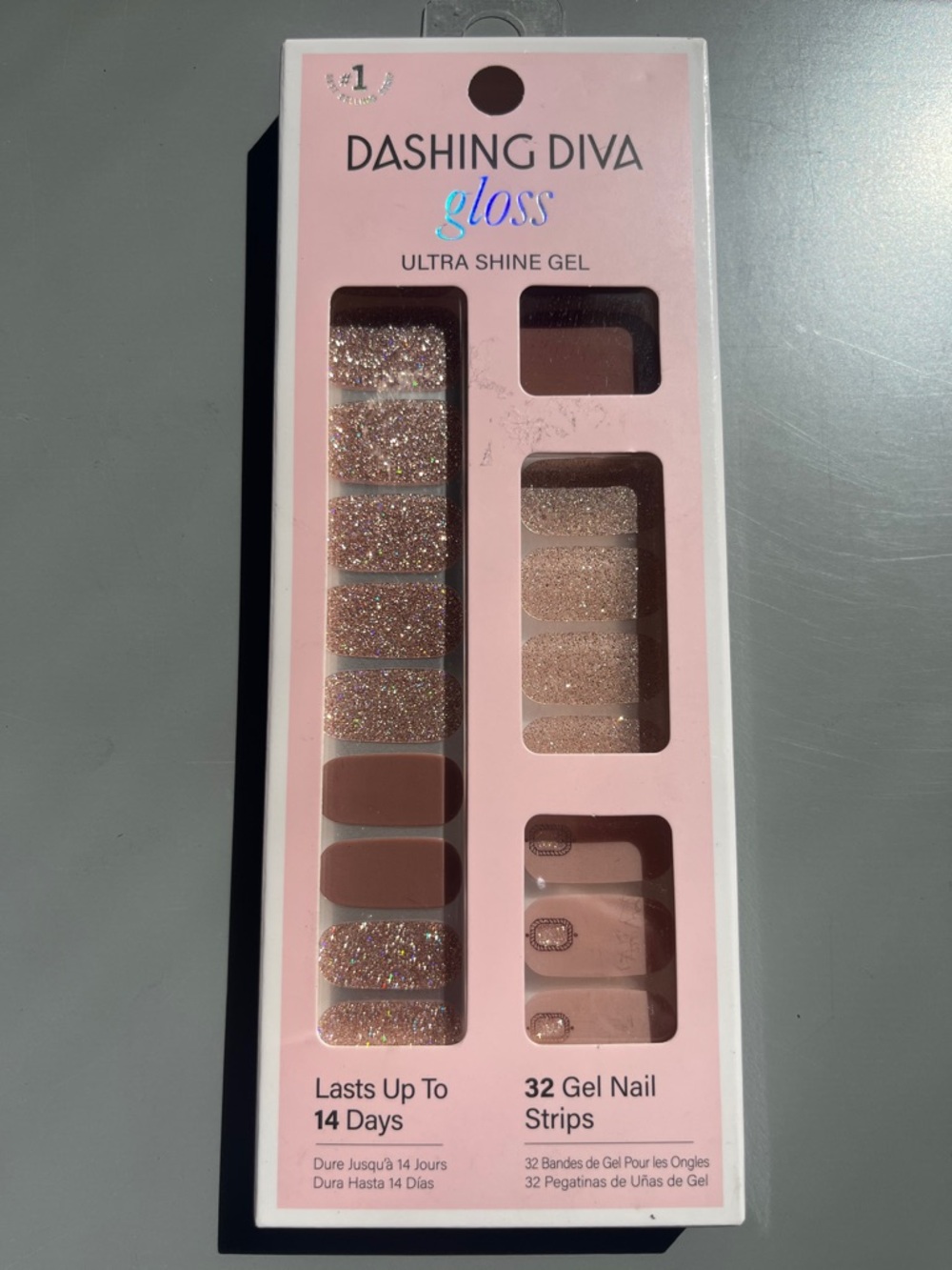 Dashing Diva Gel Gloss Palette Glitter Ultra Shine Nail Strips - Picture 4 of 4